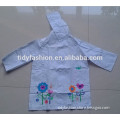 Wholesale Kids Plastic Fashion Girl Raincoat